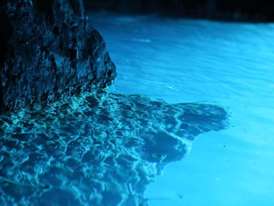 Blue colour inside the Blue cave, Croatia